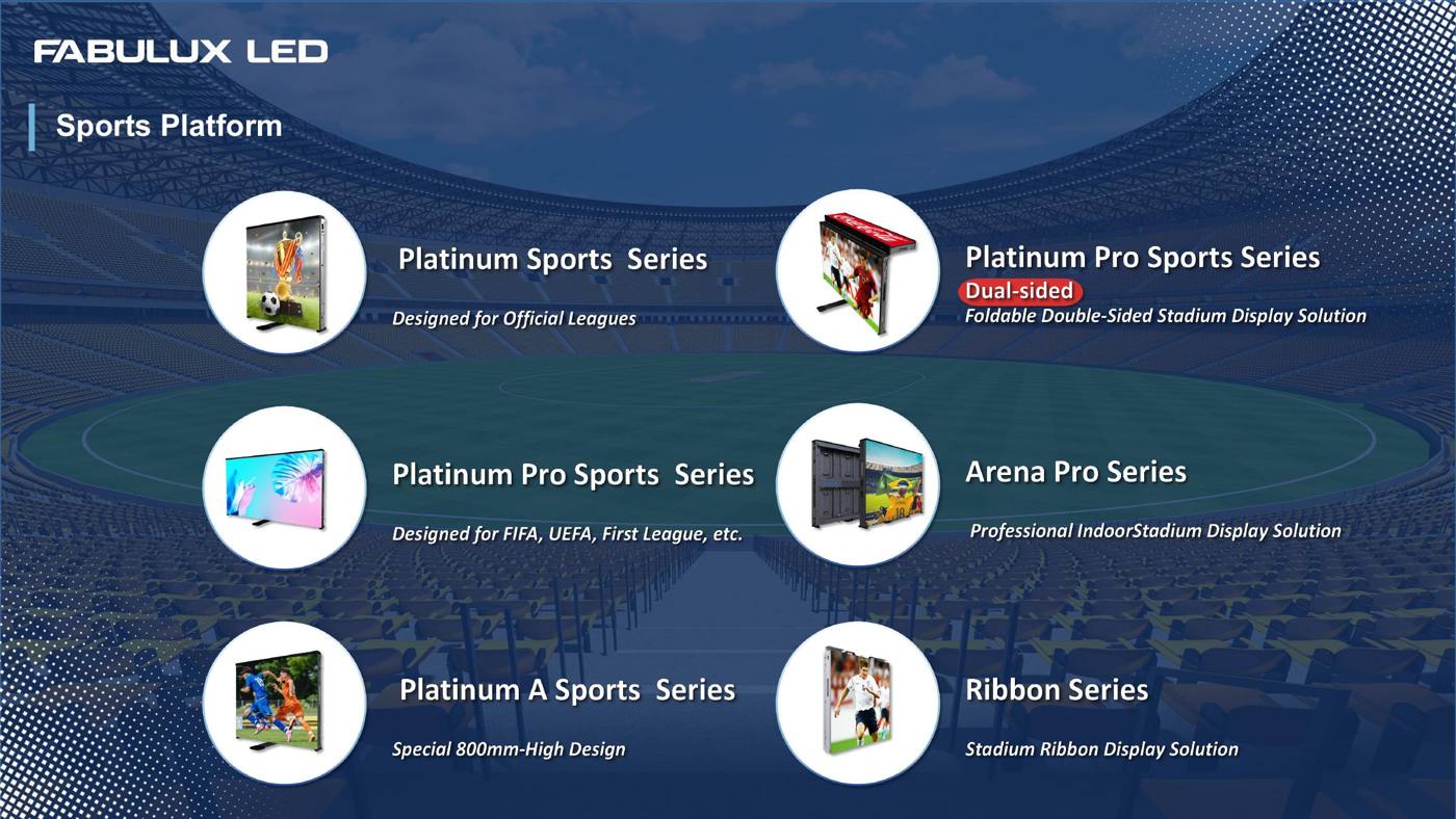LED display products for stadium and sports applications