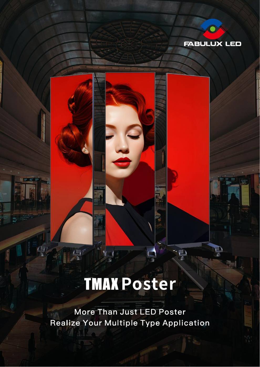 TMAX freestanding digital poster display